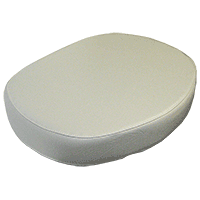 UW81848    Seat Bottom---White Vinyl---Wood Back